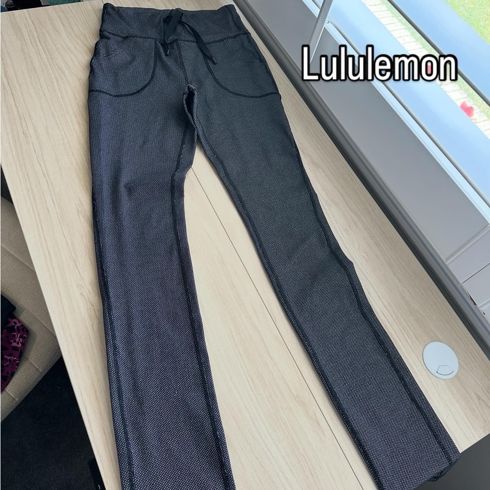 Lululemon Skinny will giant herringbone long pants